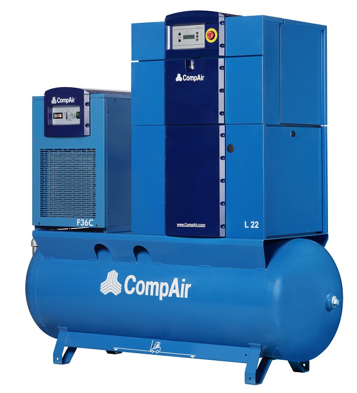 Kompresory CompAir L série AirStation 7,5kw-22kw (51 - 219 m3/hod)
